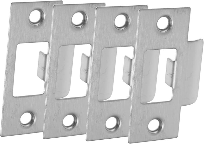 Jojofuny 4 قطع أغطية براغي المزلاج من الفولاذ المقاوم للصدأ تعزيز أمان الباب الأمامي المحسن - Image 1